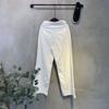 C S In The Room Pigment Wide Cotton pantS 2Color Ykk Zipper