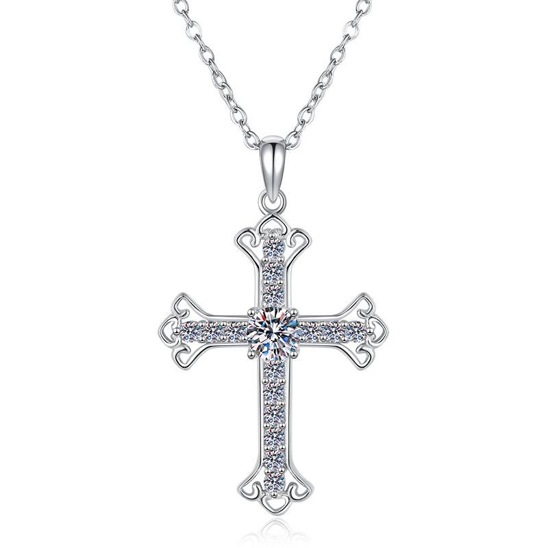 

Star-Shaped White Gold Zirconia Necklace with Shiny Full-Diamond Design White Gold белый/алмаз