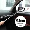 Car Side Mirror Portable Rainy Glass Window Cleaning Tool Wiper Telescopic Handle Squeegee Telescopic Rearview Mirror Squeegee