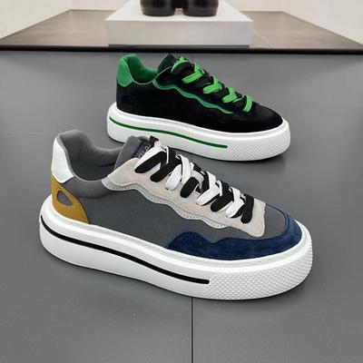Men's Shoes 2025 Summer New Breathable Mesh Shoes Trend Versatile Casual Sports Shoes Platform Heightening Mesh Trendy Shoes