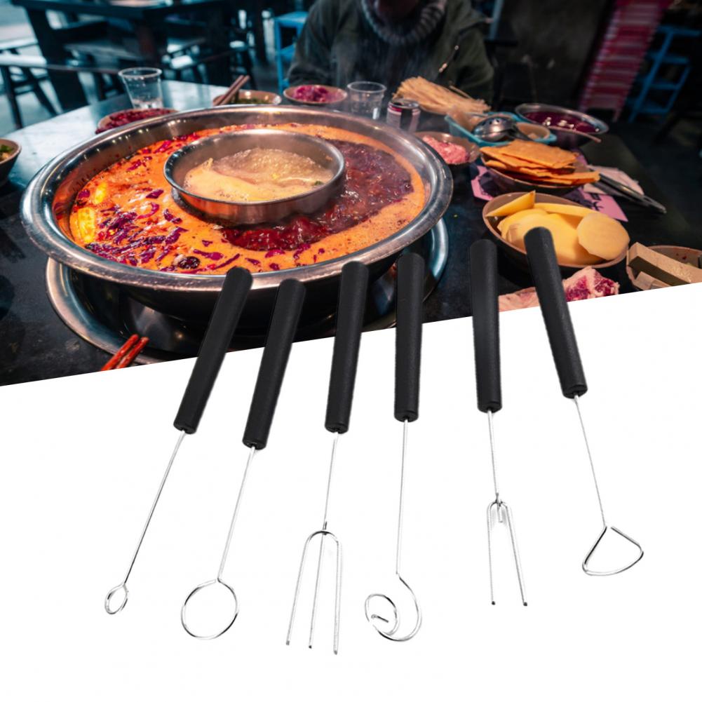 Useful Fondue Fork Metal Compatible 6 Styles Chocolate Dipping Tool  Barbecue Fork Corrosion Resistance