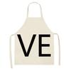 Love Couple Heart Shaped Parent-Child Apron Adult Sleeveless Kitchen Cleaning Home Chef Baking Waist Bian