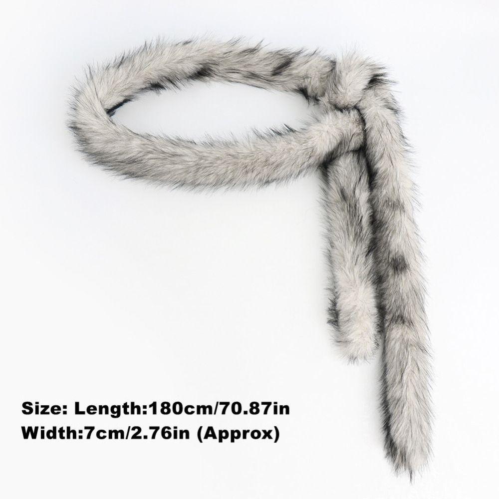 Y2K Punk Pelsbelte Supermykt Plysj Midjekjede Harajuku Hiphop Jeansbelte Jeansbukser Dekor
