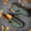 Men's Large Size Zipper Martin Boots - Spring & Autumn Casual Outdoor Handmade Stitched Work Boots