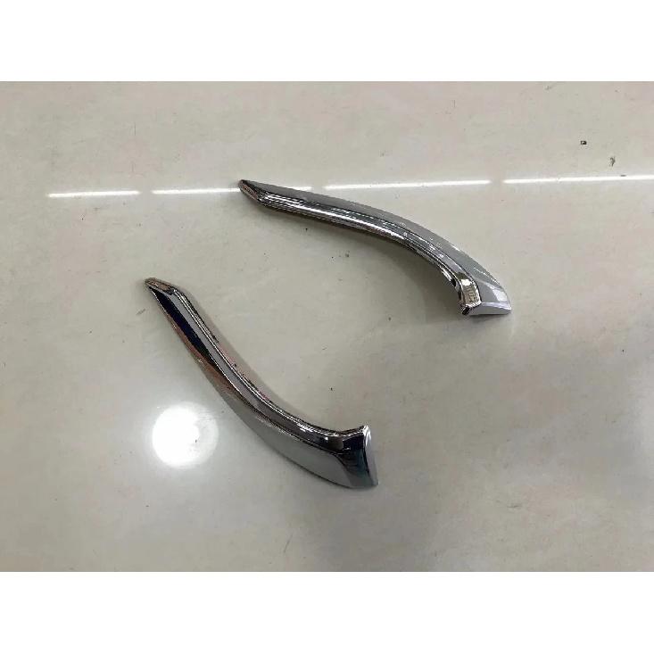 For Mazda 2 Demio 2015 2016 2017 2018  ABS Chrome Front Foglight Frame Cover Fog Light Eyebrow Trim Car Styling Accessories Eyebrow