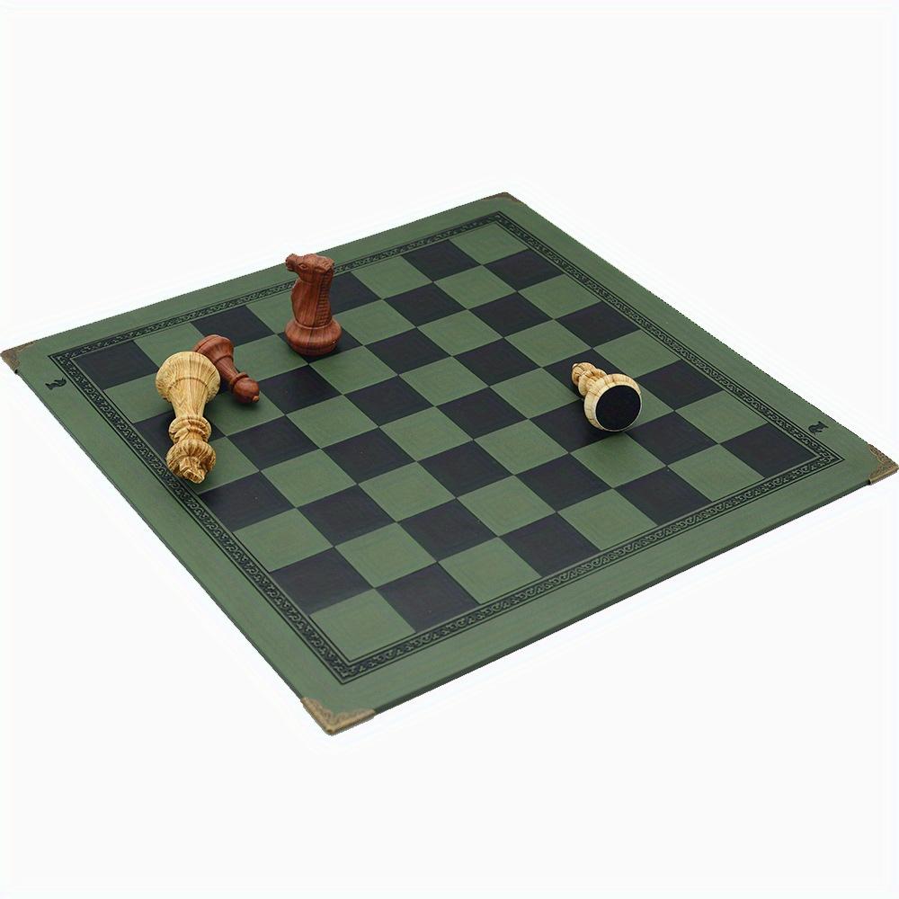 33CM/ 13Inch PU Leather Chessboard Unique Design Portable Board Game Accessory Metal Corner Guards Gift Box Packaging