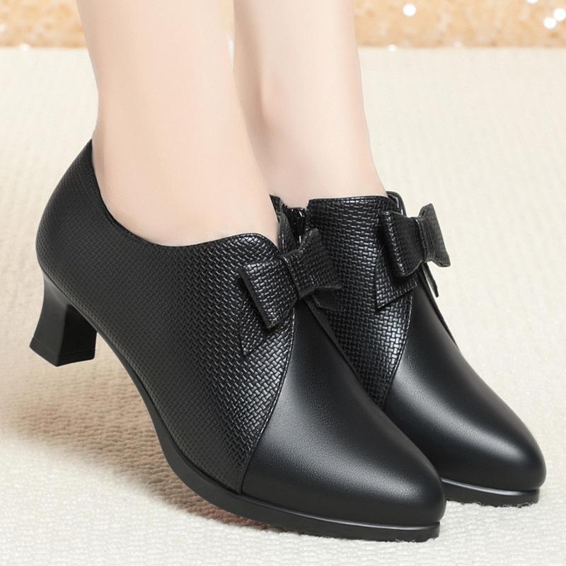 

Модная CINESSD Женская обувь с острым носком, Высококачественные туфли на высоком каблуке на молнии, Женские офисные туфли на высоком каблуке, Женские туфли для платья, Обувь для матери 38(Foot 24cm)