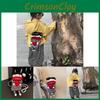 Fashionable And Quirky Kids Knitted Crossbody Bag Stylish Black Striped Cotton For Daily Use