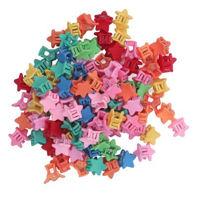 100 peças pequenas grampos de cabelo de estrela, cores sortidas, grampos de cabelo fofos, acessórios de cabelo para meninas e crianças