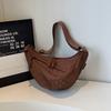 Simple Rhombus Solid Color Fabric Women's Shoulder Bags Vintage Large Capacity Ladies Handbags Casual Female Crossbody Bag