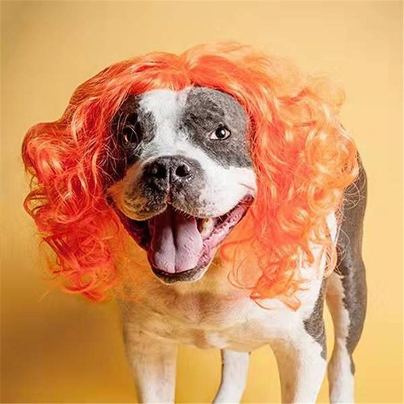 Funny And Colorful Pet Wig For Dogs Cosplay Costume Accessory Ideal For All Occasions