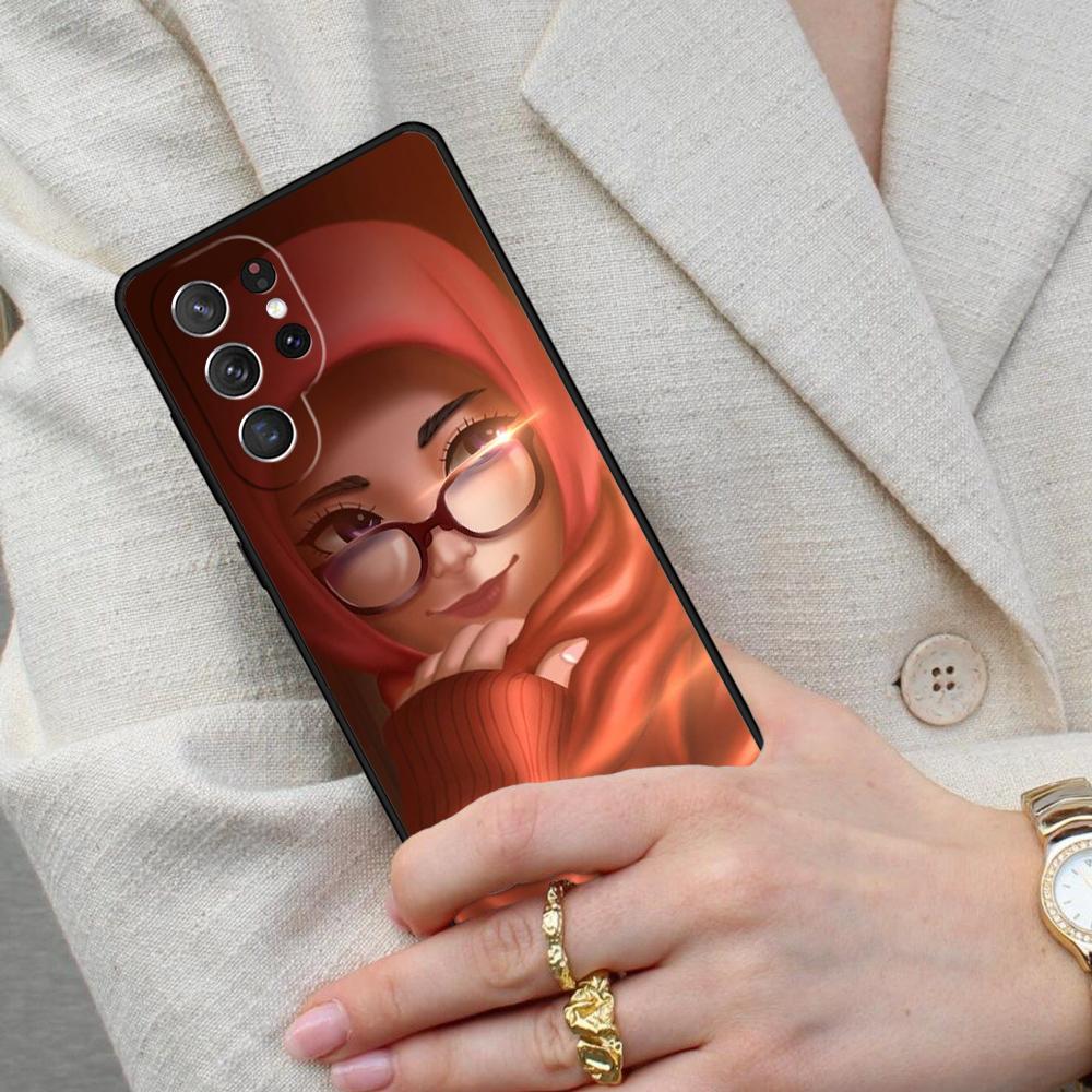 Islamic Arabic Hijab Girl Cell Phone Case for Samsung Galaxy S26 Ultra S25 S24 S23 S22 S21 S20 Note10 Cover