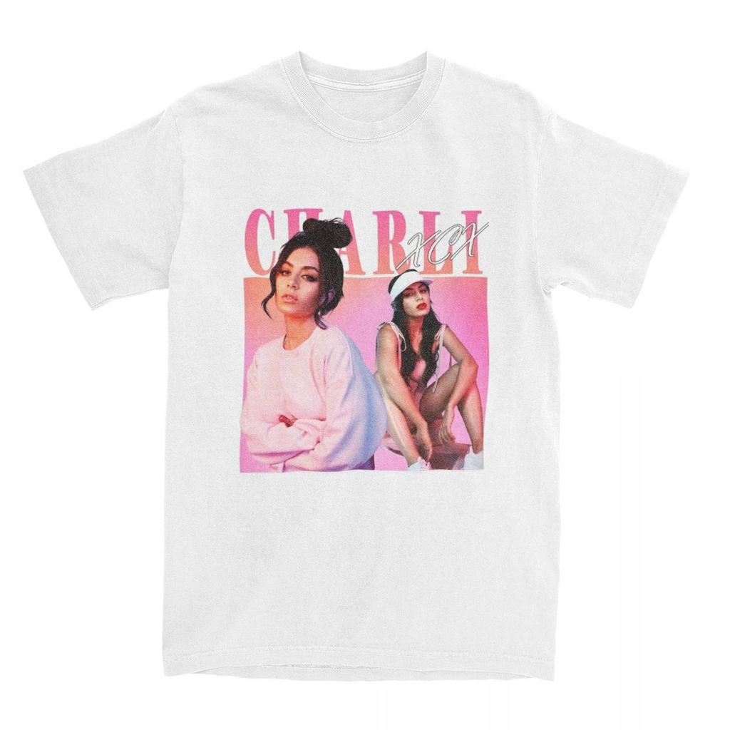 Charli Xcx Brat Men T Shirts Funny Tees Short Sleeve Round Collar T-Shirt 100% Cotton Gift Idea Tops