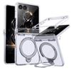 360 Rotating Magnetic Kickstand Skin Feel Case for Samsung Galaxy Z Flip 8 Shockproof for Magsafe Axis Protection Slim fit Cover