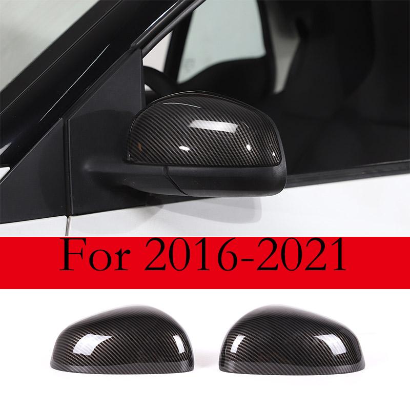 For Mercedes Benz Smart 451 453 Fortwo Forfour 2009-2026 ABS Matt black Car Rearview Mirror Cover trim sticker Car Accessories