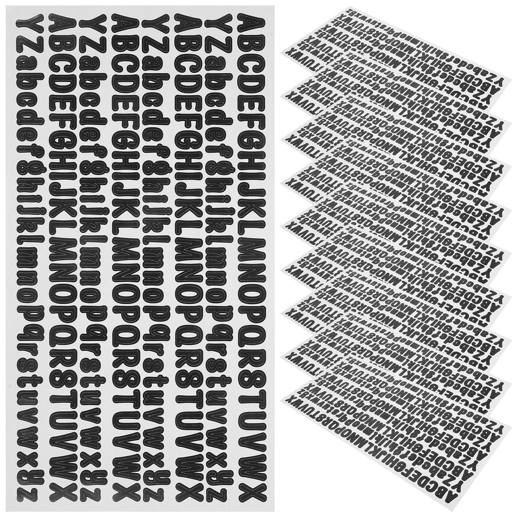 DIY Letter Stickers Multi-Purpose Removable Decals for Smooth Surfaces Home Decor Signs Bulletin Letter Stickers for Bulletin