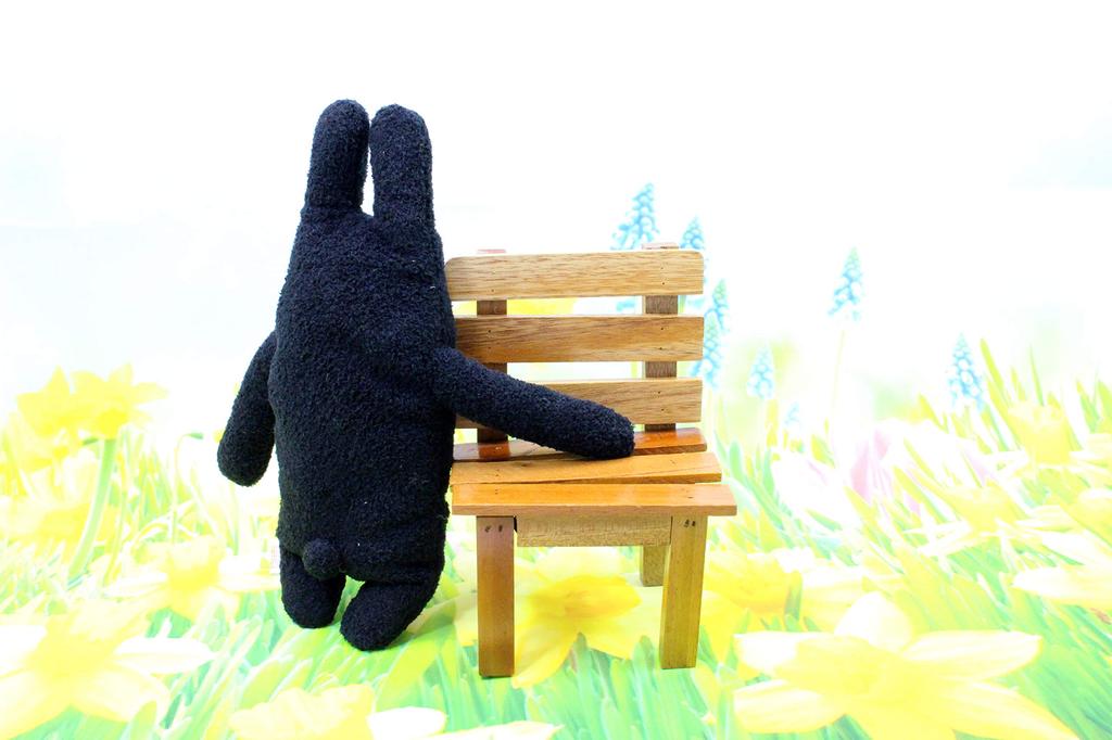 Shinada Fumofumo-san Plum Black (Medium) 10 X 5 X 20 Cm Plush Toy Animal Goods FMR-0078RB