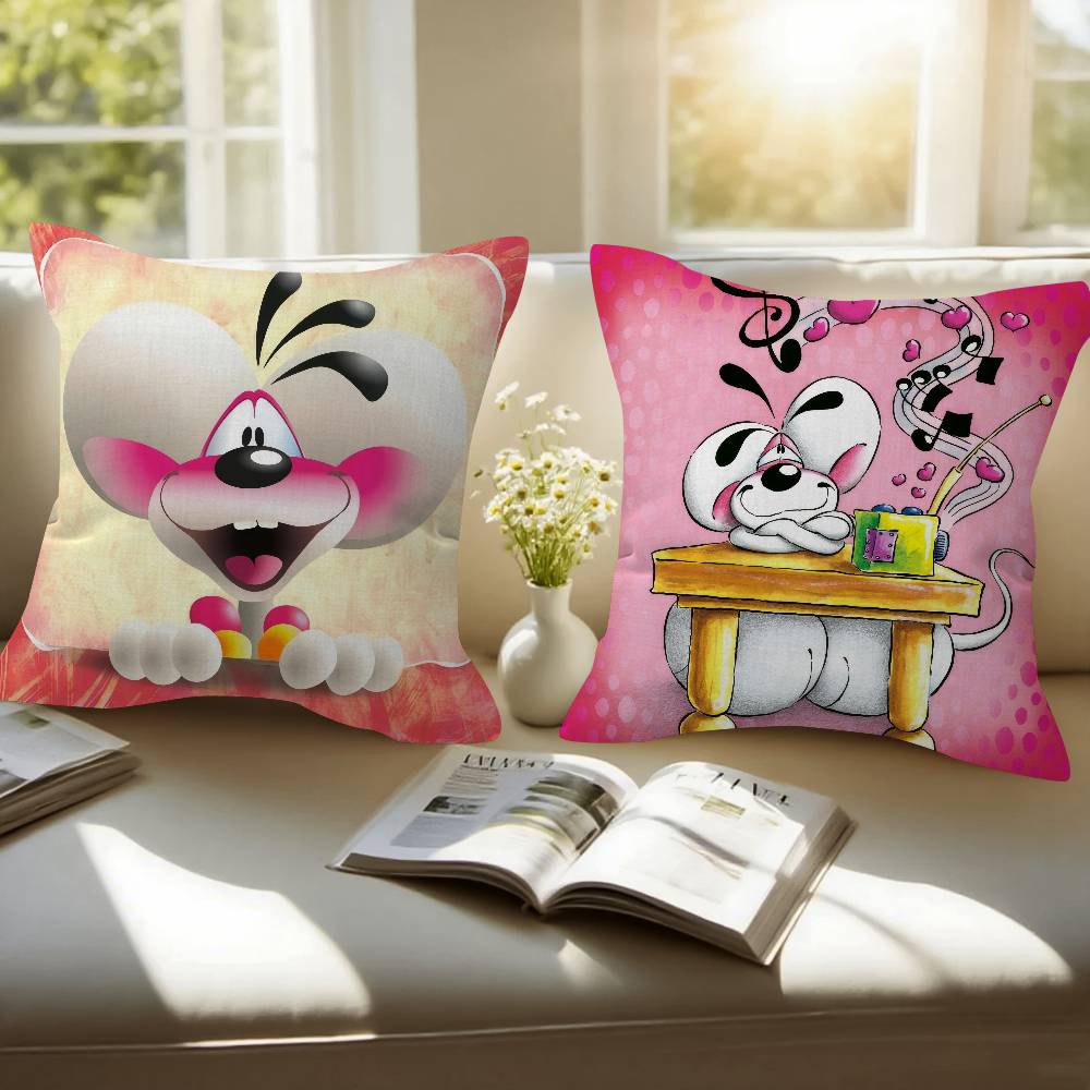 Cartoon D-Diddl Love Cute Kawaii Pillow Anime Pillow Sofa Bed Head Pillow Cover Cushion Cover Fashion
