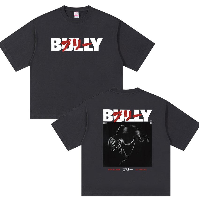 Rapper Kanye West Bully Album 2026 Graphic T Shirt Unisexs Hip Hop Gothic Punk Clothing Tshirts Vintage Oversized Cotton Tshirt