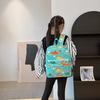 Adorable Cartoon Dinosaur Backpack For Kids Lightweight Durable Nylon School Bag