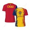 Exclusive Design Chad Flag Grain 3D Printed Men For Running Bike Soccer Tennis Fitness Sports Tshirt Mesh Fans Short T-shirt