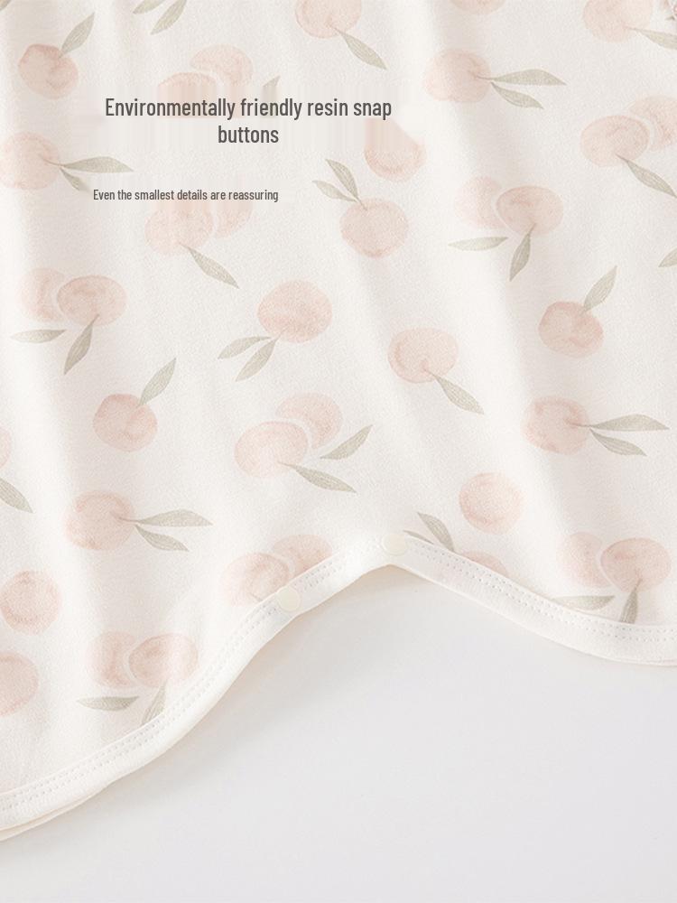 Unisex Pure Cotton Baby Sleep Sack Pajamas with Long Sleeves