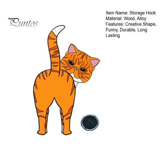 Funny Cat Háček Věšák na kabáty Silný Nosný Snadná instalace Věšák na ručníky na háček Kitty