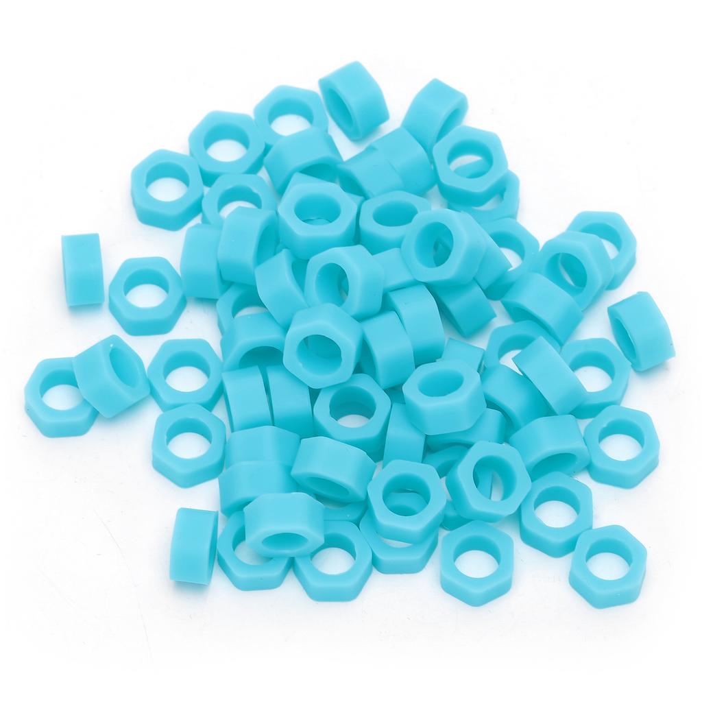 100 Stück Dental Code Ring Silikon Instrument Code Kreis Autoklavierbar Zahnärzte Material