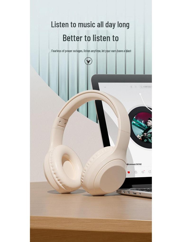 Cross-Border B10 Wireless Over-Ear Bluetooth Headphones - Long Battery Life, Universal, Compact, Portable