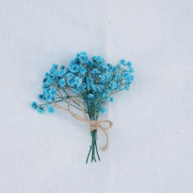 Handcrafted Mini Natural Dried Flower Bouquet 1Pcs Groomsmen Buttonholes for Wedding Bridesmaid Corsage Rustic Decor
