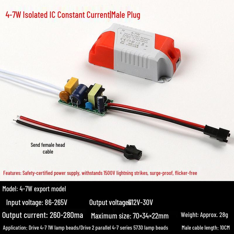 External 3W/5W LED Driver Power Supply for Ceiling and Spotlight Downlights