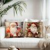 Santa Claus Pillow Case Fashion Square Pillowcase Bedroom Sofa Room Ins Decoration Leisure