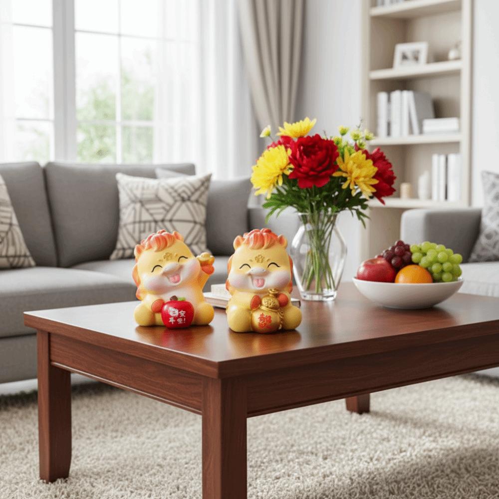 Cartoon Zodiac Horse Ornament Mascot Desktop Decoration Cute Car Ornament  Gift