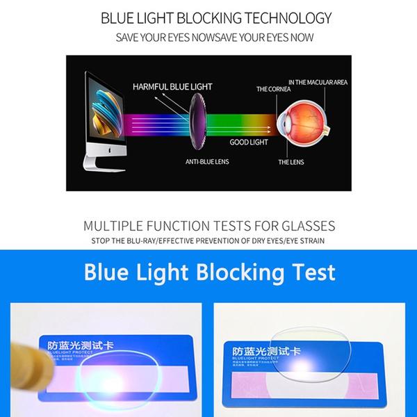 Lesebrille Randlos Diamantschliffrahmen Quadratische Lesebrille Herren Damen Presbyopie Anti-Blaulicht