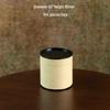 Retro Cowhide Paper Tea Can: Green & White Tea Storage Box