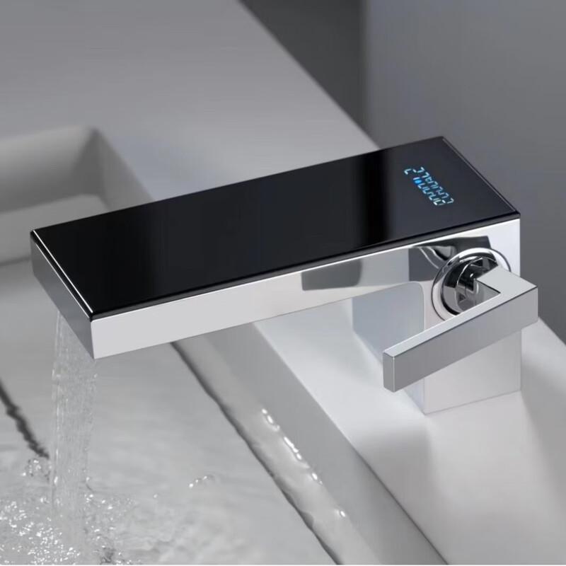 Медный Водопад Цифровой Дисплей Горячая/Холодная Раковина Смеситель