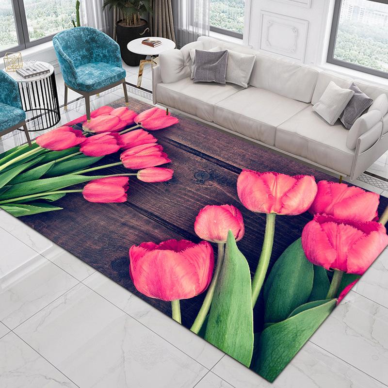 Living Room Carpet Nordic Ethnic Style Home Decoration Coffee Tables Large Area Plush Mat Bedroom Vintage Rug