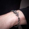 Artemis Classic Lion Bracelet Silver Stainless Brand Jewelry T-Bar (ac-acb0114) - Men's Accessory, Steel,