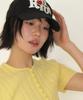 RONRON Heart Rr Symbol Stitch Ball Cap Black