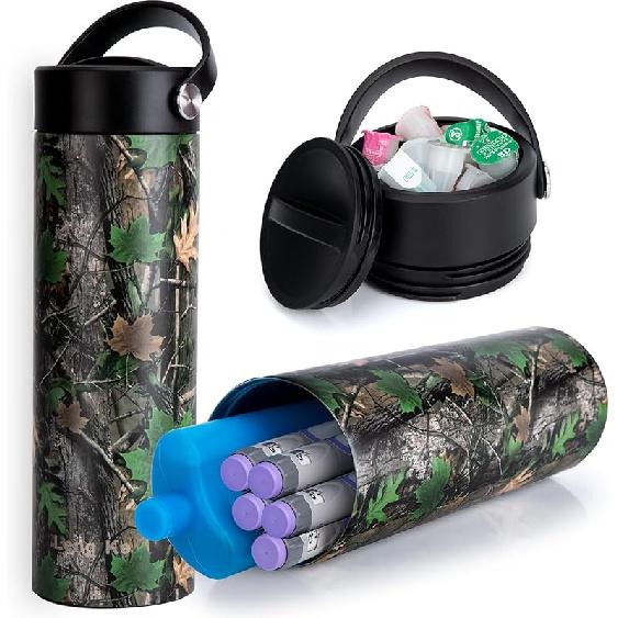 1-5 ручек Охлаждающий чехол для инсулина, Дорожный чехол, Одобренный TSA Охлаждающая бутылка для инсулина для ручек-инъекторов инсулина и диабетических принадлежностей, Охлаждающая бутылка для лекарств Insulina