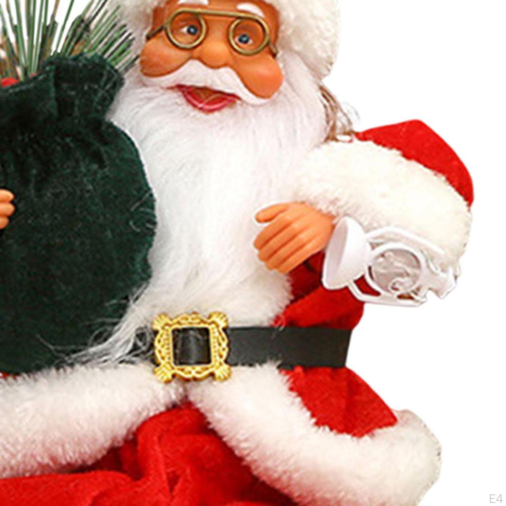 Santa Claus Doll Christmas Decoration Collectible Stuffed Scene Figure Xmas Tree