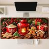 Christmas Gingerbread Red Lantern Cocoa Large Gaming Mouse Pad Xxl Desk Mat Nonslip Stitched Edge For Xmas Keyboard Mat