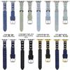 Starry Denim Leather Strap for Apple Watch 11, iWatch 109876E, Huawei GT6, and Xiaomi 9 Pro.