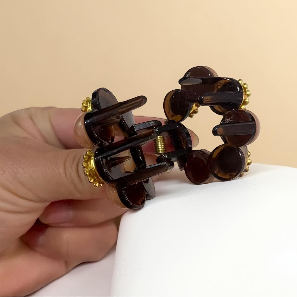 1PC Temperament Camellia Pearl Mini Small Grab Clip Women's Bangs Broken Hair Clip Princess Head Hairpin Headgear