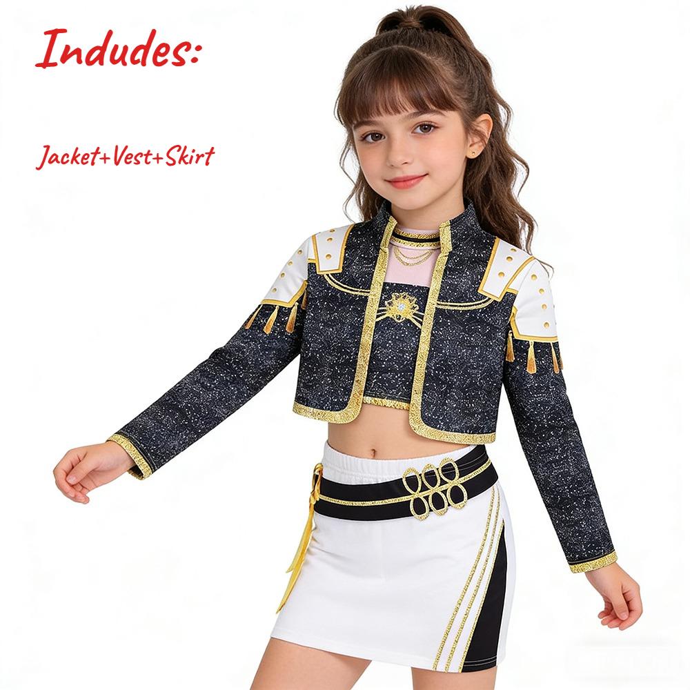 Rumi Cosplay K-Pop Warrior Costume Set Star Girls Group Children Role-Playing Clothing Christmas Carnival Halloween Costume Suit