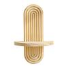 Creative Oval Solid Wood Wall Shelf - Home Living Room Decor