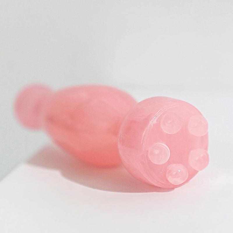 Glatte Gesichtsmassagewerkzeuge Harz Gua Sha Gesichtshautpflege Massagestäbe Lotus-Samenkapselform Massagegerät Gesichtsphysiotherapie-Werkzeug