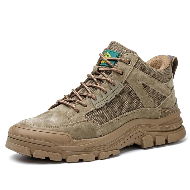 

Рабочая защитная обувь Мужская рабочая обувь Кроссовки со стальным носком Мужская защитная обувь против проколов Строительная защитная обувь 37 хаки