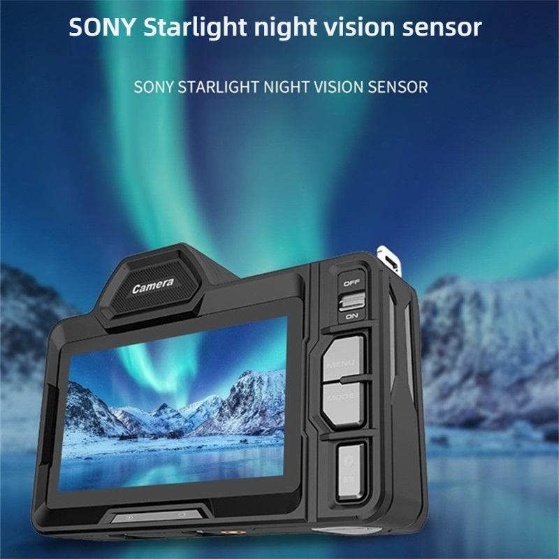 5K Full Color Night Vision Binoculars WIFI Large Screen Infrared Picture-in-Picture 10X Zoom for Outdoor Hunting