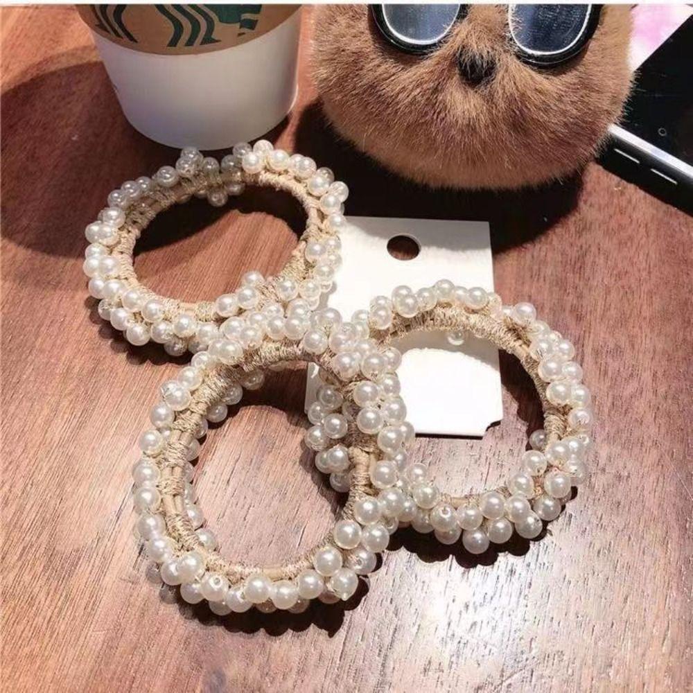 Elegant Hair Ties Decorative Charm Hair Accessories Hot Pearl Hair Rope for Women and Girls